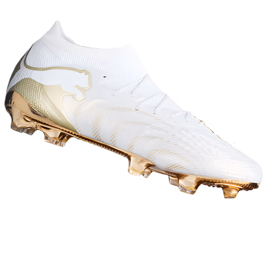 Adidas Predator football boot in white and gold